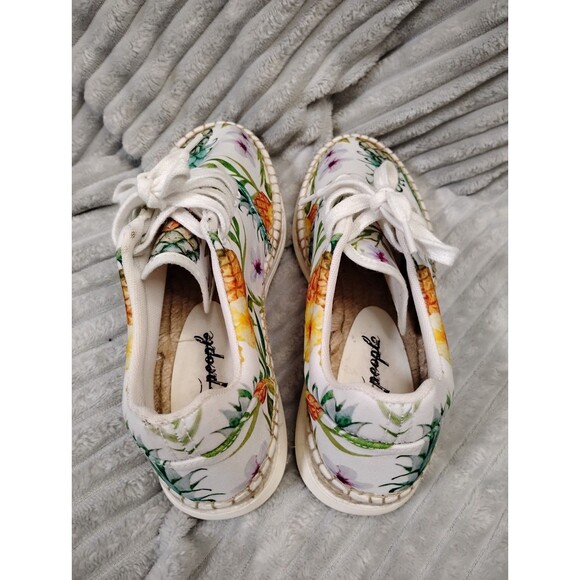 Free People Jackson Tropical Pineapple Print Espadrille Sneakers US tennis 6.5 - Picture 4 of 8